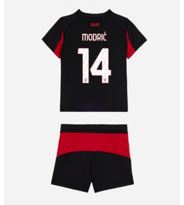 AC Milan Luka Modric #14 Hjemmebanetrøje Børn 2025-26 Kortærmet (+ Korte bukser)
